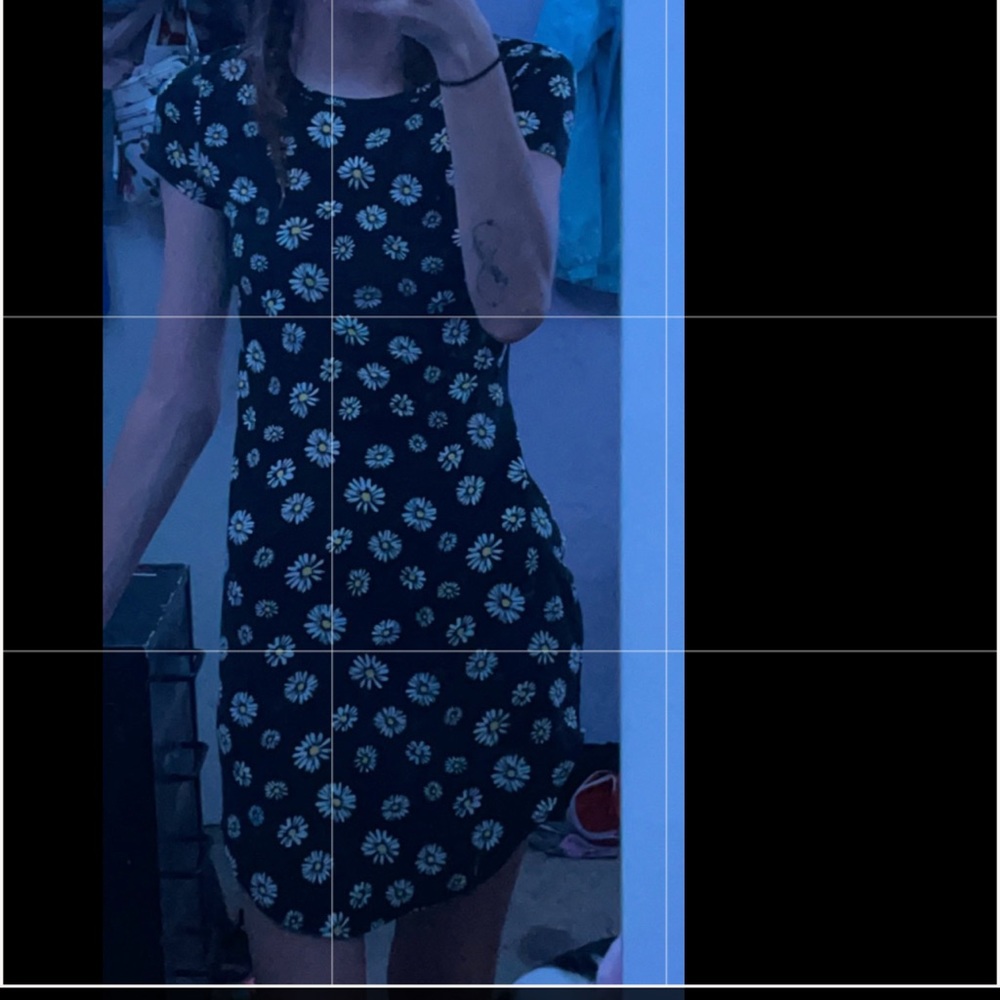 Daisy covered womens dress.